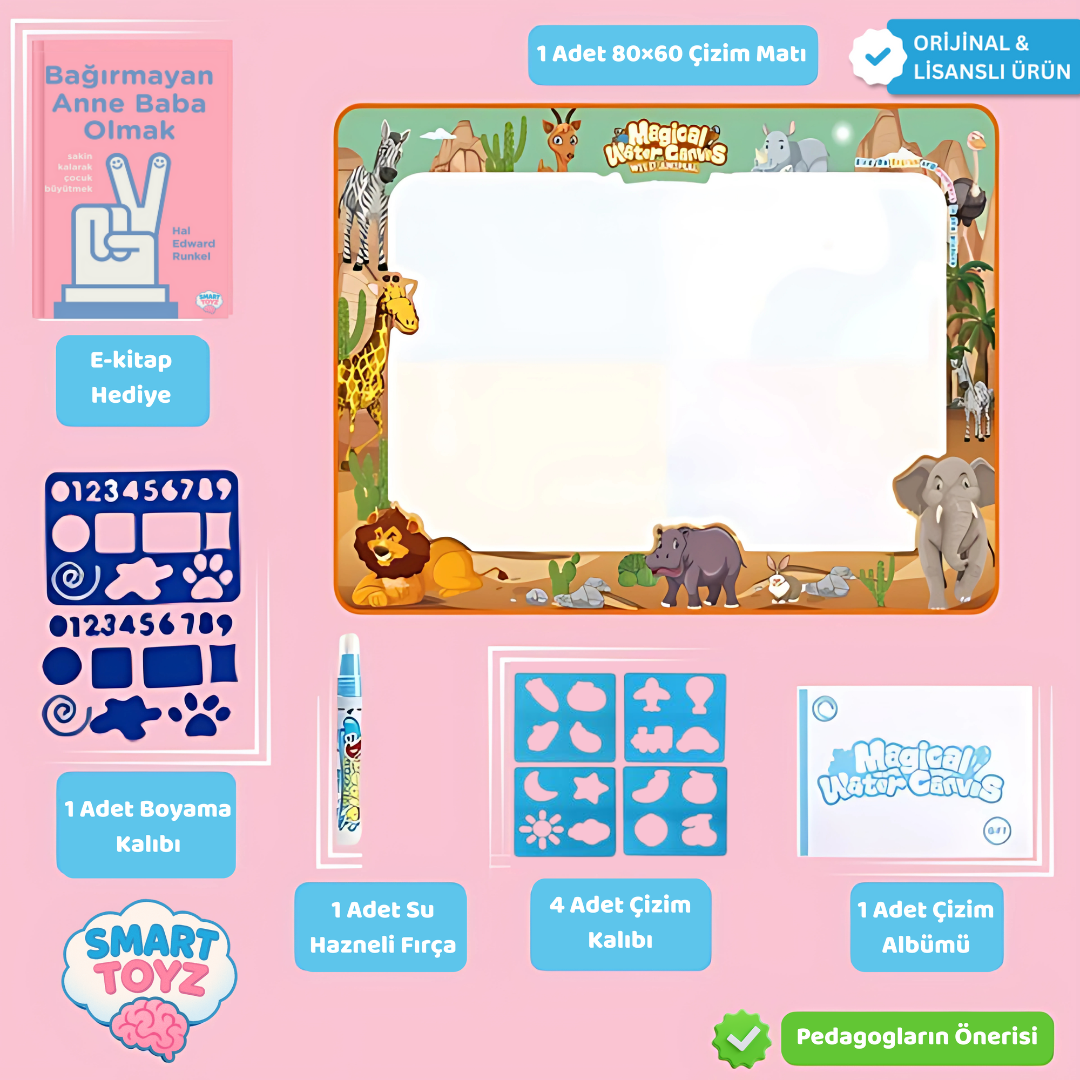 AquaMat Akıllı Çizim Matı Seti 80x60CM